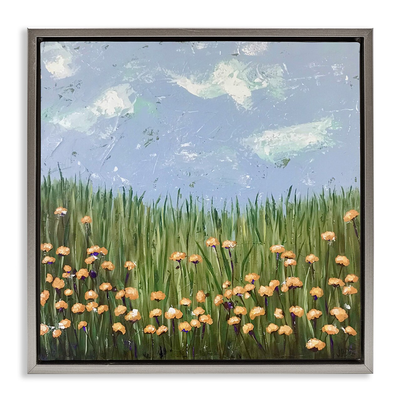Stupell Industries Sunscape Flower Meadow Floating Frame By Jade Reynolds